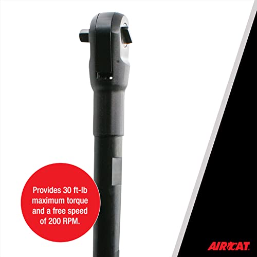 Aircat Pneumatic Tools 808-15: 15.3 Inch Long Reach Ratchet 200 Rpm, 30 Ft-Lbs Maximum Torque - 3/8-Inch #TOP3