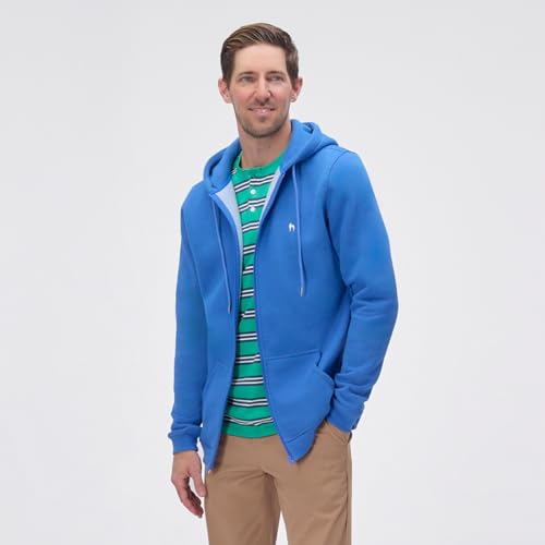 Men's Tall Slim-Fit Long Sleeve Midweight Fleece Full Zip Hoodie3