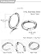 U7 Creolen Klein Silber Chunky Huggie Hoop Earrings Edelstahl Ohrringe Klein Kreolen 10mm mini Ohrschmuck für Damen Mädchen