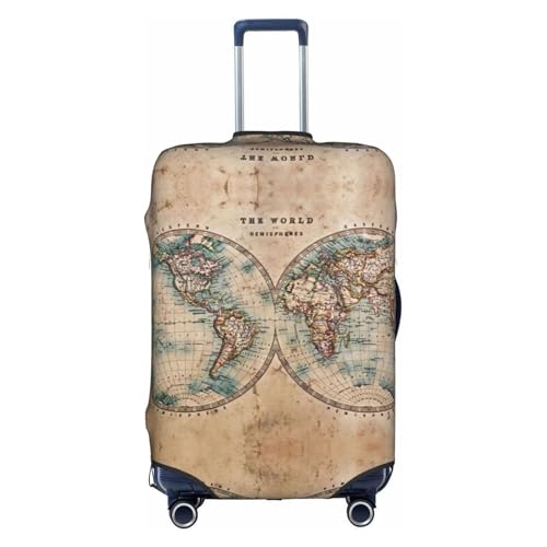 Housse de bagage imprimé vintage blanc taille M pour voyageur