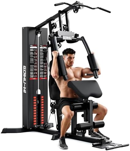 Home Gym, M1 Workout Station with 140LBS Weight Stack, Multifunct...