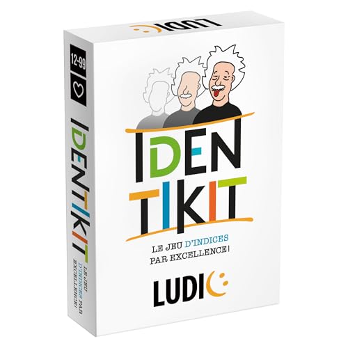Ludic - Ludic - Identikit- Le Jeu D’Indices par Excellence ! | Jeu De Société pour Adultes Et Enfants Dès 12 Ans, Jeux de Cartes pour Toute La Famille, Idée Cadeau Garçon Fille, Cadeau Enfant