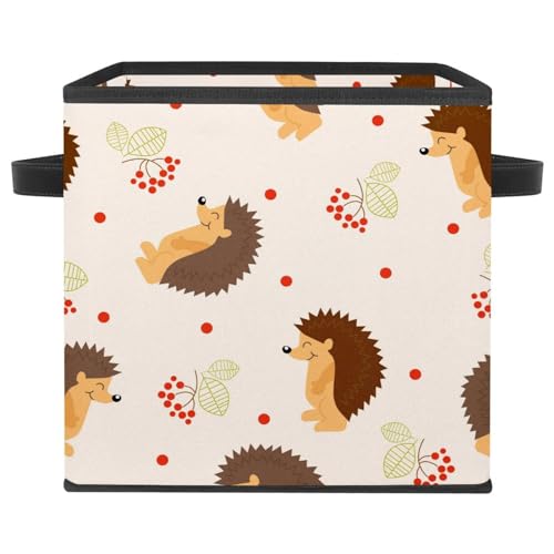 Boîte de rangement en tissu pour placard et chambre enfant motif hérisson - 2