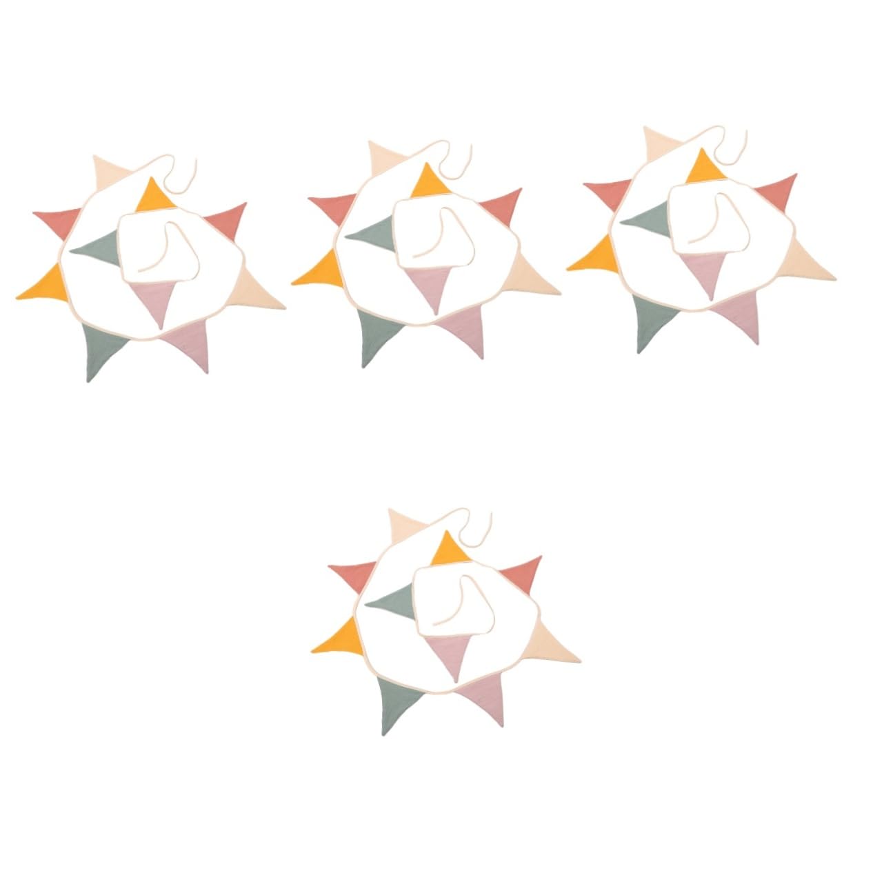 Alipis 4sets Bandierine Per Decorazioni Per Compleanni e Shower Riutilizzabile Per Dei e Festivi