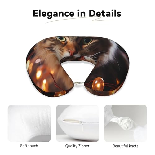 Almohada de Viaje de Espuma Viscoelástica Negra miniatura 3