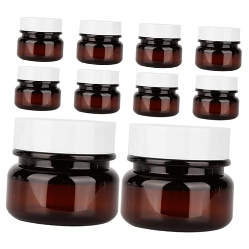 LALADEFIEE 16 piezas Tarros Cosméticos Pet Resistente con Tapa Hermética Botes Vacíos para Cremas y Muestras Envases de Viaje Compactos para Cuidado Facial
