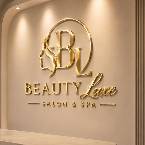 Custom Acrylic Business Logo Sign for Office, Salon & Store Wall