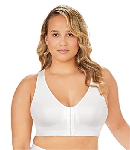 Exquisite Form 5101000 Sutiã feminino totalmente sem costura com cobertura total e fecho frontal, Br