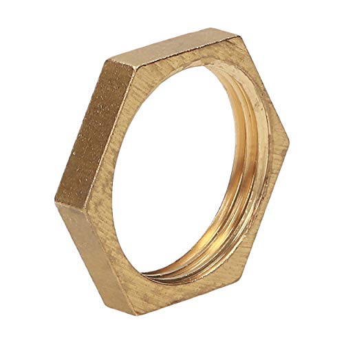 1/2" Tuerca hexagonal de latón, contratuerca, rosca hembra, conector, adaptador, accesorio roscado, accesorio, F Cover