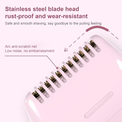 Yplkm Maquinilla De Afeitar Corporal, Maquinilla Eléctrica Para Vello Púbico Femenino, Recargable USB Inalambrica Portatil Para Cuerpo Nariz Bikini Zona Intima Facial - imagen 4
