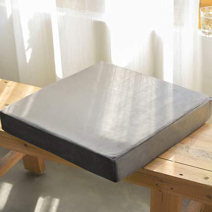 Coussin de chaise carré 55x55 cm gris foncé pour fauteuil de jardin et intérieur