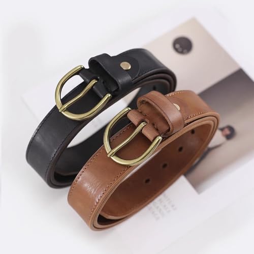 Men's Belt with Single Prong Buckle, Leather Dress Belt width 3.3cm for Casual and Pants Jeans Gifts for Men4