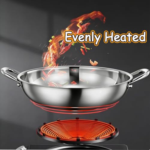 Wok de acero inoxidable sin revestimiento, 13.38 in miniatura 4