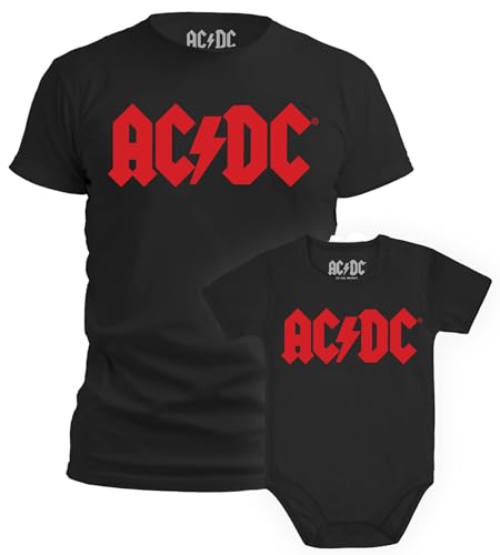 Tstars Dad & Baby Black Matching Shirts 12M & XL