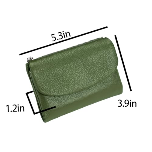 Leather Joyfullygo Wallet, RFID Small Wallet Women, Chic Pebble Design with Secure Card, Coin & Cash Storage (PURPLE)2