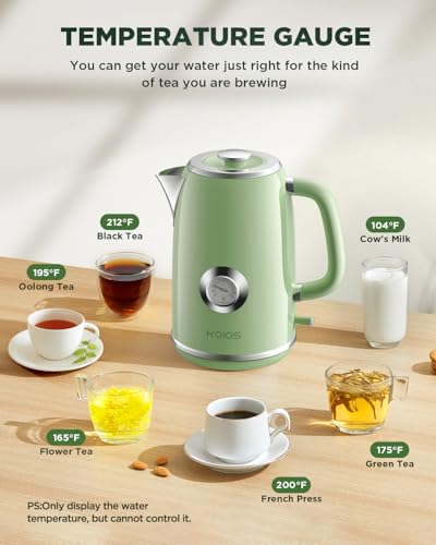 Fast Boiling Electric Kettle - 1.8L with Temperature Gauge - Image 5