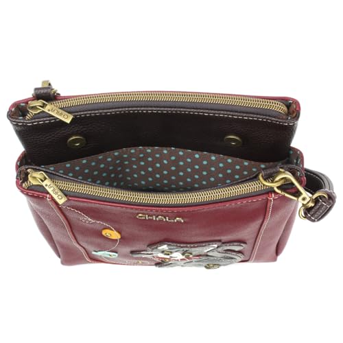 Image of CHALA Merry Messenger RFID Protected Women Faux Leather Shoulder Purse with Adjustable Crossbody Strap | RFID Protected