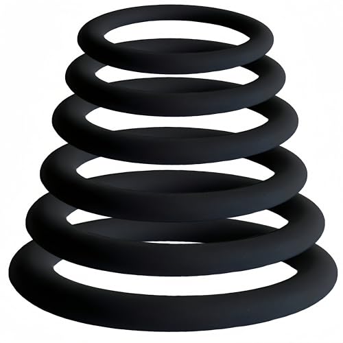 6 Sizes 2026 Newly Male Silicone Rubber Toys Rings for Men for Games Erection Longer Harder Stronger Cock Enlargement Machine Easy in Sweater Pocket 27G114D51