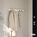 Umbra Flip Wall-Mounted Coat Rack Rail Hook for Hats, Jackets, Bags and More – Modern, Space-Saving Storage Organizer for Entryway, Mudroom, Closet, Bathroom, Bedroom, Kids Room, or Nursery, 8 Hooks,