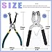 Glarks 15Pcs Auto Engine Piston Ring Compressor Tool Set Including 2Pcs Piston Ring Pliers and 14Pcs Piston Rings (62-145mm/2.44-5.71in) for Repairing Car Truck Auto Engine