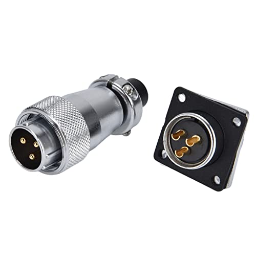 Conector de aviación Fdit 3 pines Zinc Aleación 1 set miniatura 3
