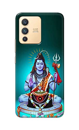 Image of Printed Hard Back Cover Case for Vivo V23 5G Back Cover (Lord Shiva) -1803