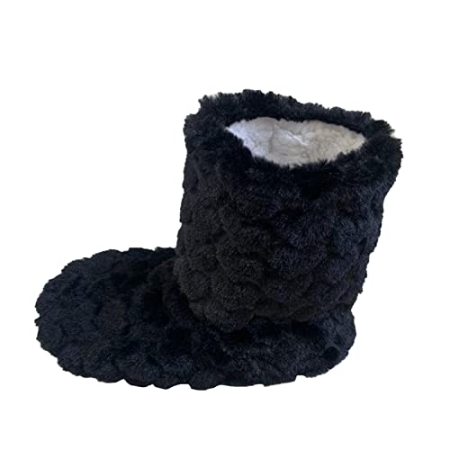 Generisch CasWinter - Calcetines de suelo para parejas de adultos, para danza de interior, botas altas para el suelo, educación temprana, padres, Negro , 35 EU