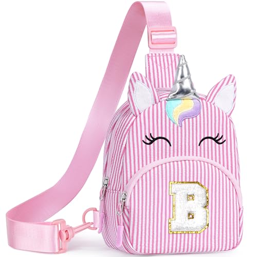 Image of YOOLIFE Birthday Gifts for Girls Kids Unicorn Purse Crossbody Bag, Pink B