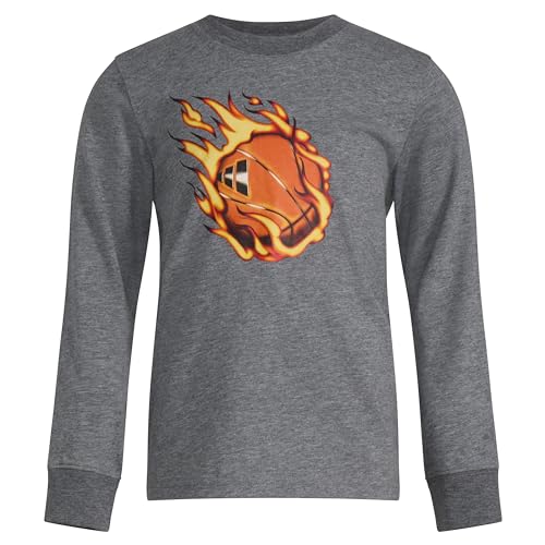 T-shirt manches longues adidas garçon Sport Vibes Heather gris