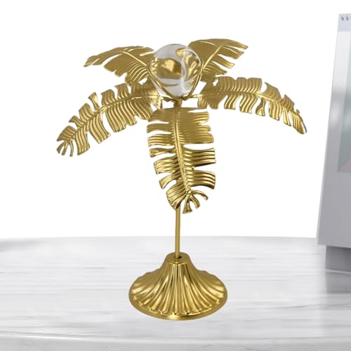 Genérico Escultura Decorativa de árboles, Adornos de Palmera de Metal - Coleccionables Decorativos de Palmera,Elegante Mesa Coleccionable, Decoraciones de Estante para Sala de Estar, Dormitorio