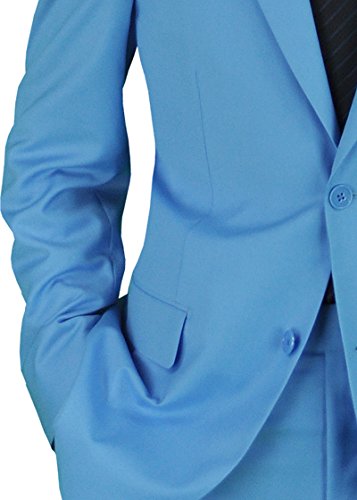 GN Men's Two Button 2 Piece Suit Set Modern Fit Jacket with Pant3