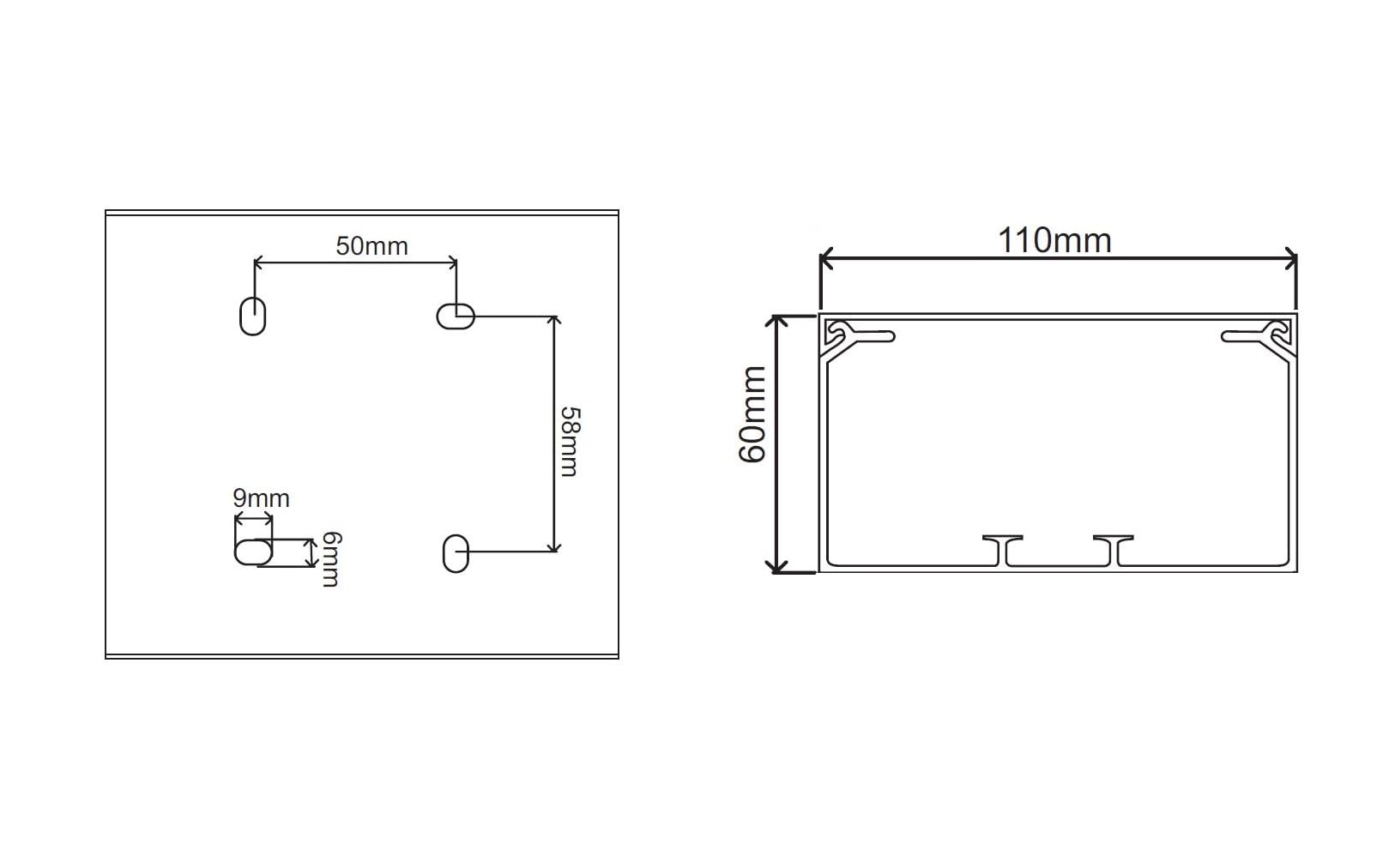 KOMIB Hochwertige KK11060RW Kabelkanal 110 x 60 x 2000 mm Weiß (reinweiß) 12 Meter - 6 x 2m (6 Stück) Elektroinstallation Kabelkanal Kabelabdeckung Kabelmanagement PVC/VDE (110 x 60mm)