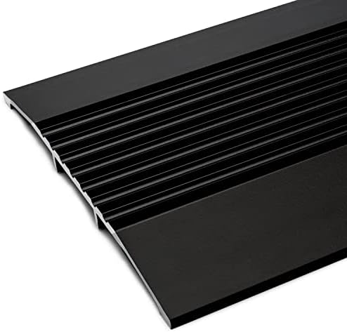 Randall 6inches Wide x 1/2inches High Black Corrugated Threshold (6 FT Long)