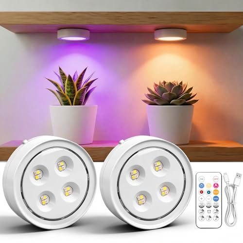 sooogd 2 Pack Rechargeable Grow Light for Indoor Plants, Cordless