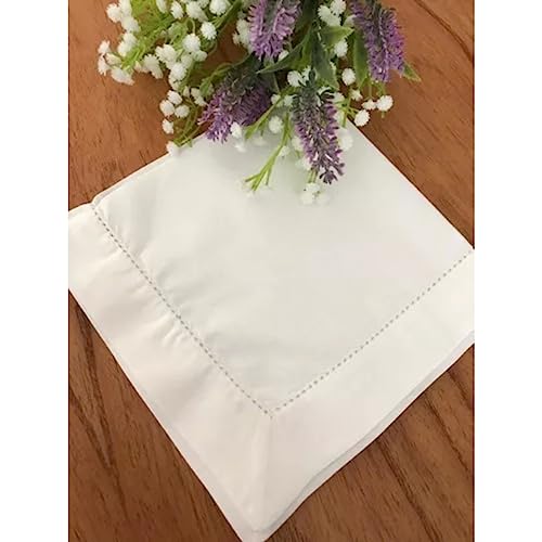 Kit Com 8 Guardanapos De Tecido Em Ponto Ajour Mesa Posta Cor:OFF-WHITE