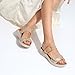 UBFEN Womens Walking Sandals With Arch Support Open Toe Comfy Casual Wedge Summer Shoes Khaki Women US 8