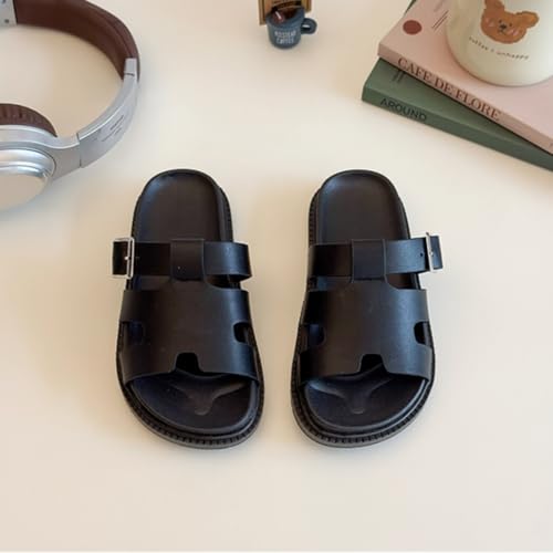 Boys Girls Summer PU Leather Slide Sandals Hollow Beach Pool Shoes Indoor Outdoor4