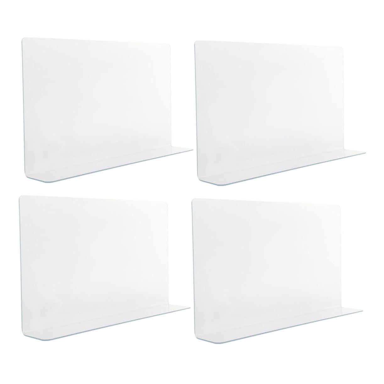 ABOOFAN Bathroom Splash Guard for Sink 4pcs Bathtub Water Guards Corner Splash Barrier Easy Install