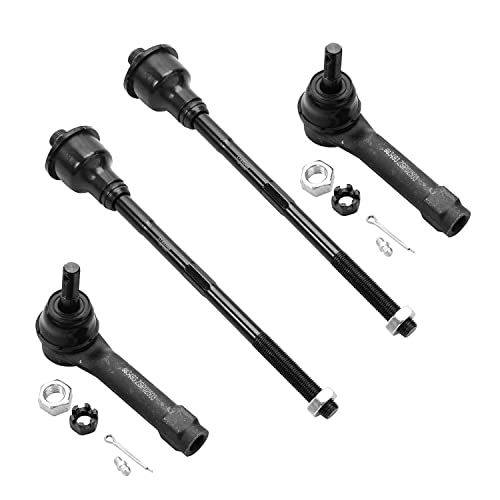 Image of Detroit Axle - Front End Kit for 2004-2006 Chevrolet Silverado 1500 Suburban GMC Sierra Yukon XL 1500 Tahoe Cadillac Escalade, Upper Control Arms Sway Bars Tie Rods Ball Joints Wheel Lug Nuts