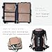BAGAIL 4 Set/6 Set Ultralight Compression Packing Cubes Packing Organizer for Travel Accessories Luggage Suitcase Backpack(70D 6Set Brown)