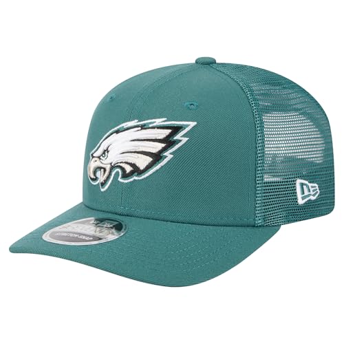 Casquette Philadelphia Eagles New Era 9Seventy Trucker Snapback noire pour homme