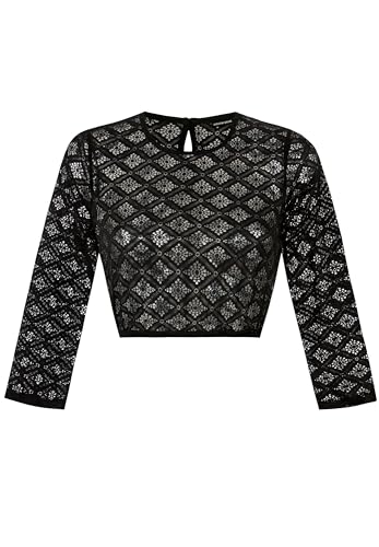 Stockerpoint Damen Holly Dirndlbluse, schwarz, 38