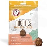 Arm & Hammer for Pets Mighties by TREADZ Dental Treats for Dogs with Baking Soda and Calcium, Help Fight Bad Breath, Plaque & Tartar without Brushing, Mint, Gorilla Shaped, 6 Pcs (Packaging may vary)