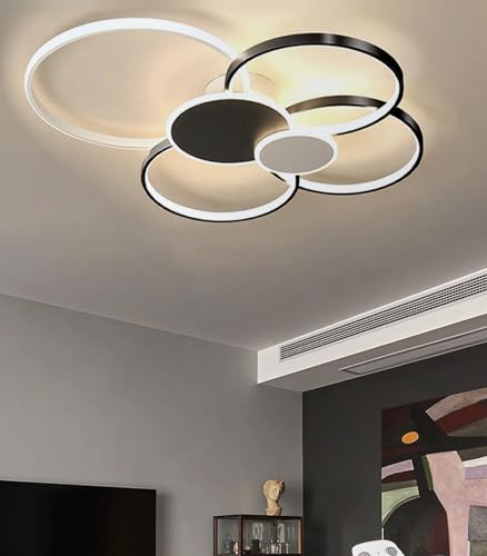 Suspension LED moderne avec éclairage intelligent ajustable pour le salon