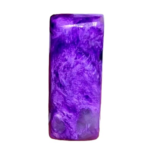 Charoïte cabochon rectangulaire pour fabriquer une bague en pierre violette fait main