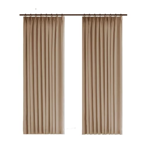 Rideaux de lin et coton café clair 132cm | Décoration d'intérieur moderne - 6