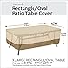 Classic Accessories Veranda Water-Resistant 84 Inch Rectangular/Oval Patio Table Cover, Outdoor Table Cover