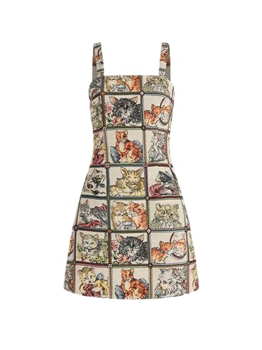 CIDER Cat Lover Dress: Multicolor, XS at Amazon Women's Clothing store