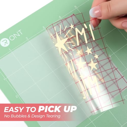 Image of HTVRONT Transfer Tape for Vinyl - 5.5 inch x 30 FT w /Red Alignment Grid Transfer Paper, Easy to Transfer Vinyl Transfer Tape Compatible with Cricut Joy Machine