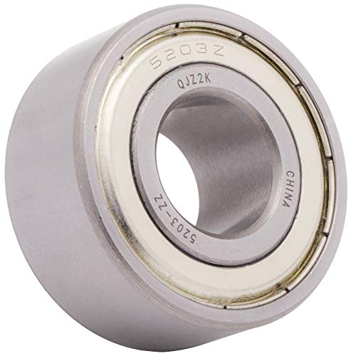 [1-Pack] 5203-ZZ - Angular Contact Ball Bearing 17 mm x 40 mm x 17.463 mm (ID x OD x Width) Double Metal Shield